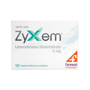 ZYXEM 5MG 10 CAPS BLANDAS