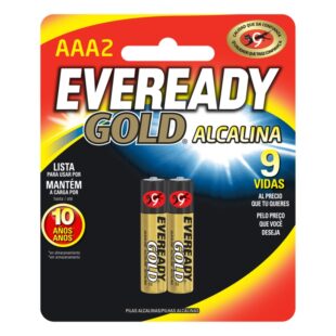PILA EVEREADY GOLD ALKALINA AAA 2 UND