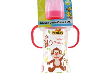 BIBERON DOBLE CURVO 8 OZ PATICOS