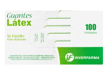 GUANTE LATEX G.V.T.M 100 UDS INVERFARMA