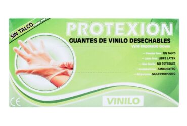 GUANTE EXAMEN VINILO PROTEX T.M 100 UND