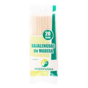 BAJALENGUAS MADERA 20 UND INVERFARMA
