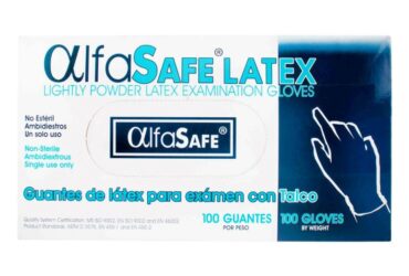 GUANTE EXAMEN ALFA LATEX 100 UND XS