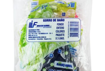 GORRO BANO COL.SURTIDOS.3 UND INVERFARMA