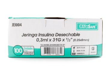 JERINGA ALFA INS.0.3ML 31GX1/3 8MM 100UN