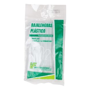 BAJALENGUAS PLASTICO TRAN.20 UND INVERFA