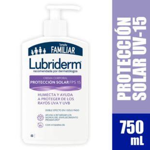 LUBRIDERM LOC.UV 15 CON VALVULA 750 ML