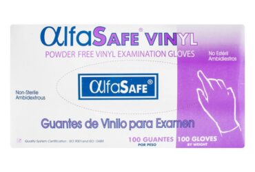 GUANTE EXAMEN VINILO ALFA T.L 100 UDS