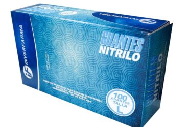 GUANTE NITRILO AZUL T.L CJ 100 UDS INVER