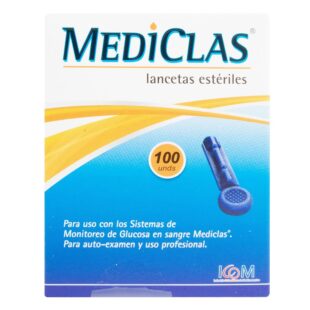 LANCETAS GLUCOMET.MEDICLAS 100 UND ICOM