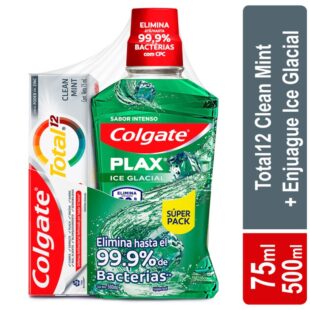 ENJ. COLG. PLAX ICE GLACIAL 500ML+CLE.75