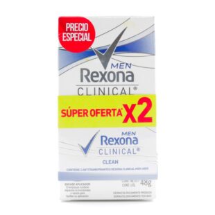 2 DTE REXONA CLINICAL MEN 48 GR P.E.