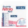 GUANTE EXAM.NITRILO AZUL ALFA T.L 24 UND