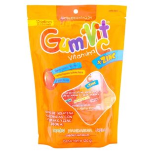 GOMAS GUMIVIT VIT.C+ZINC 12 SBS MINIPACK