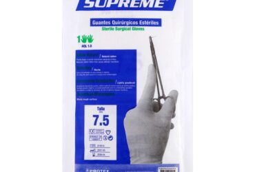 GUANTES QUIRURGICOS ESTERIL SUPREM T 7.5