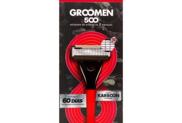 MAQ.AFEITAR GROOMEN 500 + 2CARTUCHOS(SF)