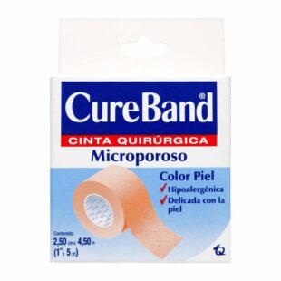 CURE BAND MICROPOROSO COLOR PIEL 1X5YD