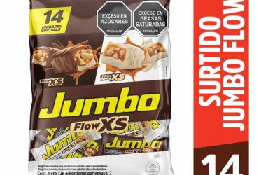 CHOC. JUMBO FLOW SURTIDA BOL 126G 14UND