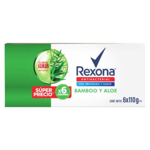 6 JAB REXONA ANTIBACTERIAL BAMBOO 110GRS