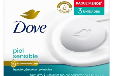 3 JAB DOVE PIEL SENSIBLE 90GRS