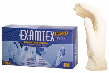 GUANTE LATEX EXAMTEX TALLA M 100 UND
